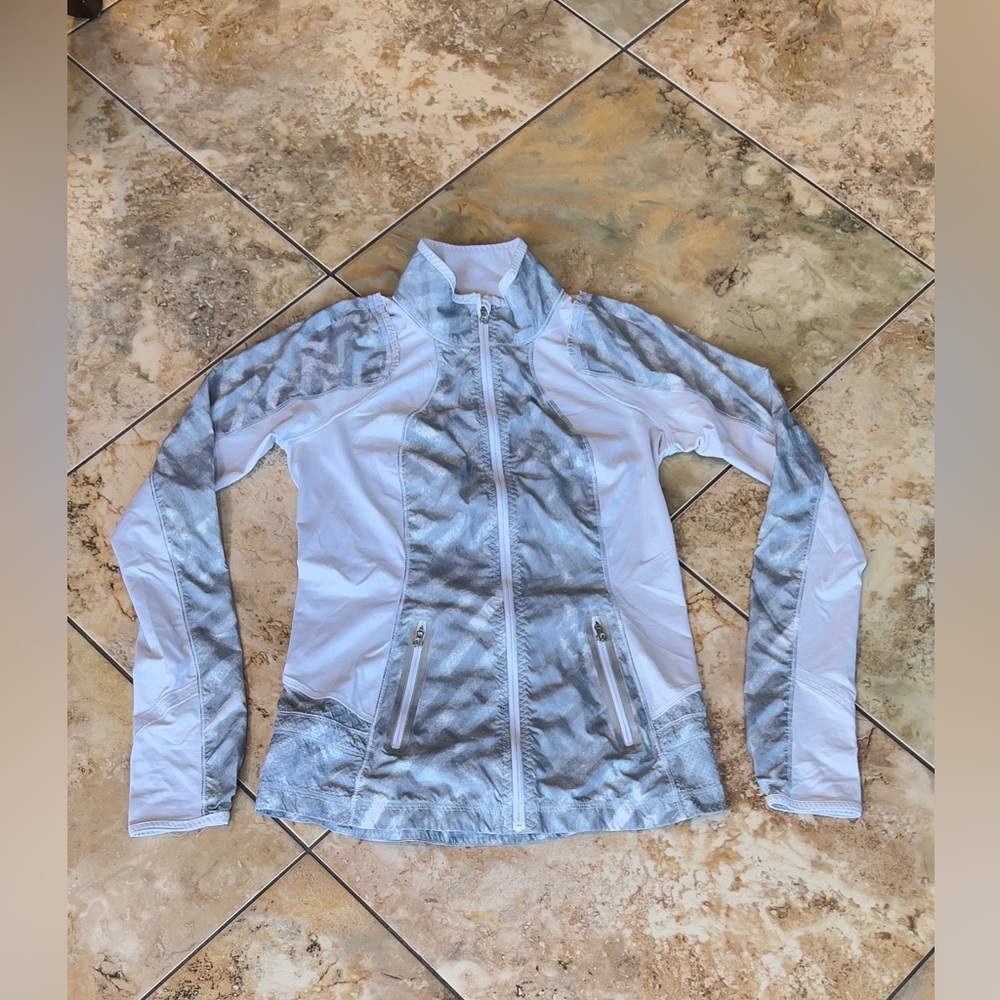 Lululemon Athletica Silver and White Ski Jacket